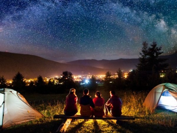 Stories to make you smile - Campsite at night