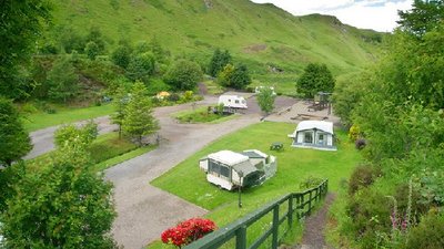 Tourers and camping on the caravan park