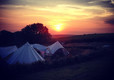 Lovely sunset on the site