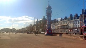 Weymouth Seafront (© By Bennelliott stitched by Marku1988     This panoramic image was created with Panorama PerfectStitched images may differ from reality. [GFDL (http://www.gnu.org/copyleft/fdl.html) or CC BY-SA 4.0-3.0-2.5-2.0-1.0 (https://creativecommons.org/licenses/by-sa/4.0-3.0-2.5-2.0-1.0)], via Wikimedia Commons (GFDL copy: https://en.wikipedia.org/wiki/GNU_Free_Documentation_License, original photo: https://commons.wikimedia.org/wiki/File:Weymouth_Seafront.jpg))