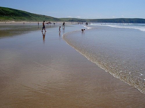 Photo of Woolacombe's award winning beach