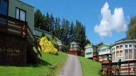 Our Static caravans - view on the park