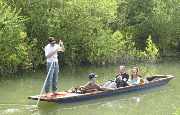 Punts on River Granta