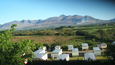 Wests Caravan Park, Killorglin, RIng of Kerry, Panoramic view