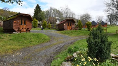 Hobbit hut holidays in Scotland - Cruachan Farm Caravan & Camping Park