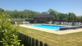 Our swimming pool - Twin Rivers Holiday Park heated swimming pool