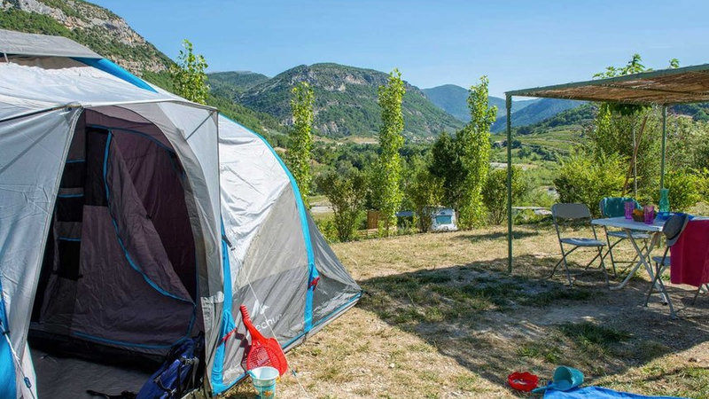 Camping Les Ramières in the Baronnies Provençales Nature Park
