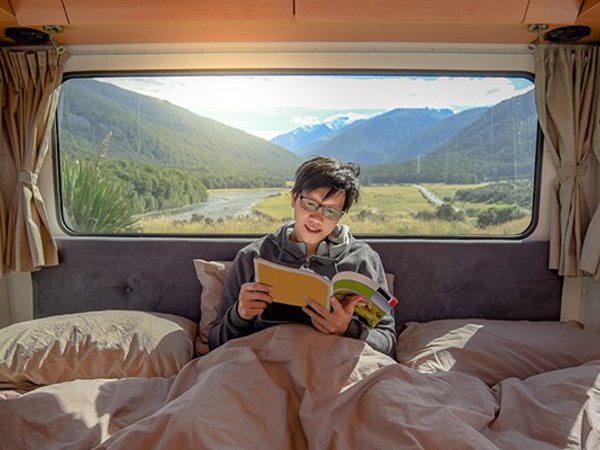 Best books on caravanning - A nice spot for reading