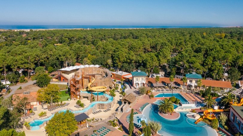 French holiday park near the beach - Swimming pool at Sylvamar family holiday resort with water park in France