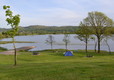 Tent camping at Rushin House Caravan Park