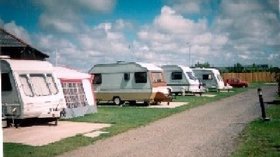 Caravans on the site