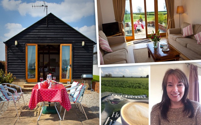 Hayley and the holiday cottages at Merkins Farm