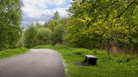The cycle route passes through the Preston Junction Local Nature Reserve near the caravan park (© © Copyright Ian Greig (https://www.geograph.org.uk/profile/9857) and licensed for reuse (http://www.geograph.org.uk/reuse.php?id=3960201) under this Creative Commons Licence (https://creativecommons.org/licenses/by-sa/2.0/).)