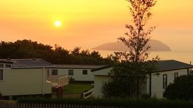 View out to sea - enjoy beautiful sunsets and views over the ocean at Tantallon