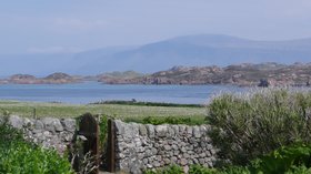 Lovely views of Isle of Iona near the campsite