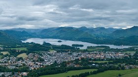 Keswick Panorama near the caravan site (© By Diliff (Own work) [CC BY-SA 3.0 (https://creativecommons.org/licenses/by-sa/3.0) or GFDL (http://www.gnu.org/copyleft/fdl.html)], via Wikimedia Commons (GFDL copy: https://en.wikipedia.org/wiki/GNU_Free_Documentation_License, original photo: https://en.wikipedia.org/wiki/GNU_Free_Documentation_License))