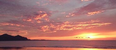 Dinlle Caravan Park at Sunset Dinlle Caravan Park at Sunset