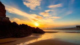 Pembrokshire holidays - Tenby beach near Allensbank Holiday Park