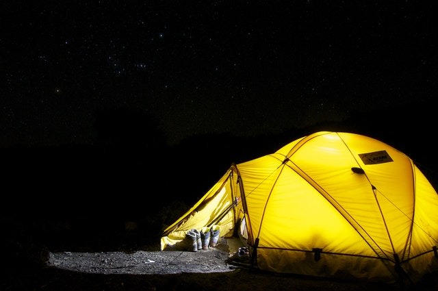 Tent camp night star - Lovely camping at night in the area