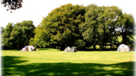 Green area on Brandy Brook Caravan & Camping Park, Pembrokeshire, Wales