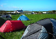 Camping field at Roselands caravan park