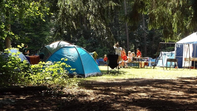 A busy campsite - <i>A busy campsite</i>