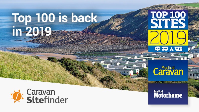 Top 100 Sites 2019 - An updated list of the best 100 camping sites for 2019 in the UK.