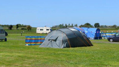 Camping on the site