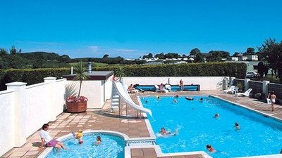 Swimming pool at Nant Newydd Caravan Park - One of excellent facilities on the park - swimming pool