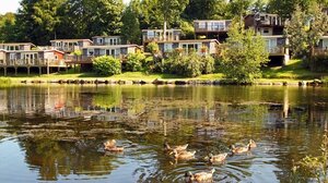 Glan Gwna Country Holiday Park, Caernarfon - Chalets overlooking Glan Gwna lake
