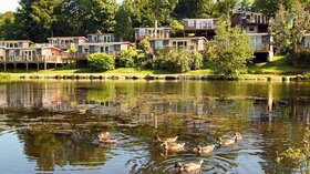 Glan Gwna Country Holiday Park, Caernarfon - Chalets overlooking Glan Gwna lake