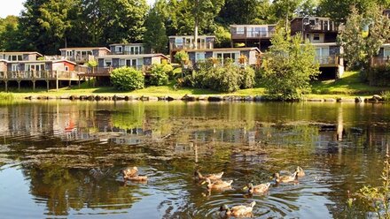 Glan Gwna Country Holiday Park, Caernarfon - Chalets overlooking Glan Gwna lake