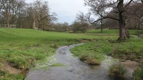 The beck at Firby  (© © Copyright Gordon Hatton (https://www.geograph.org.uk/profile/4820) and licensed for reuse (http://www.geograph.org.uk/reuse.php?id=351406) under this Creative Commons Licence (https://creativecommons.org/licenses/by-sa/2.0/).)