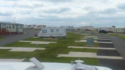 Picture of the touring pitches at Hilltop Holiday Park, Antrim, Northern Ireland
