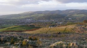Peebles from south (© By Viewfinder (Own work) [Public domain], via Wikimedia Commons)