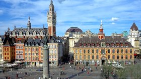 City in the region - Lille (© By Velvet (Own work) [CC BY-SA 3.0 (http://creativecommons.org/licenses/by-sa/3.0)], via Wikimedia Commons (original photo: https://commons.wikimedia.org/wiki/File:Lille_vue_gd_place.JPG))