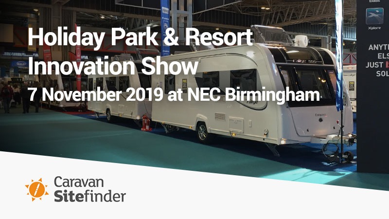 Holiday Park and Resort Innovation SHow 2019 - Bookster will be attending the Holiday Park and Resort Innovation Show to meet with caravan and camping park owners.
