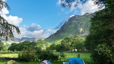 Lake District National Trust campsite - Great Langdale Campsite National Trust, Cumbria